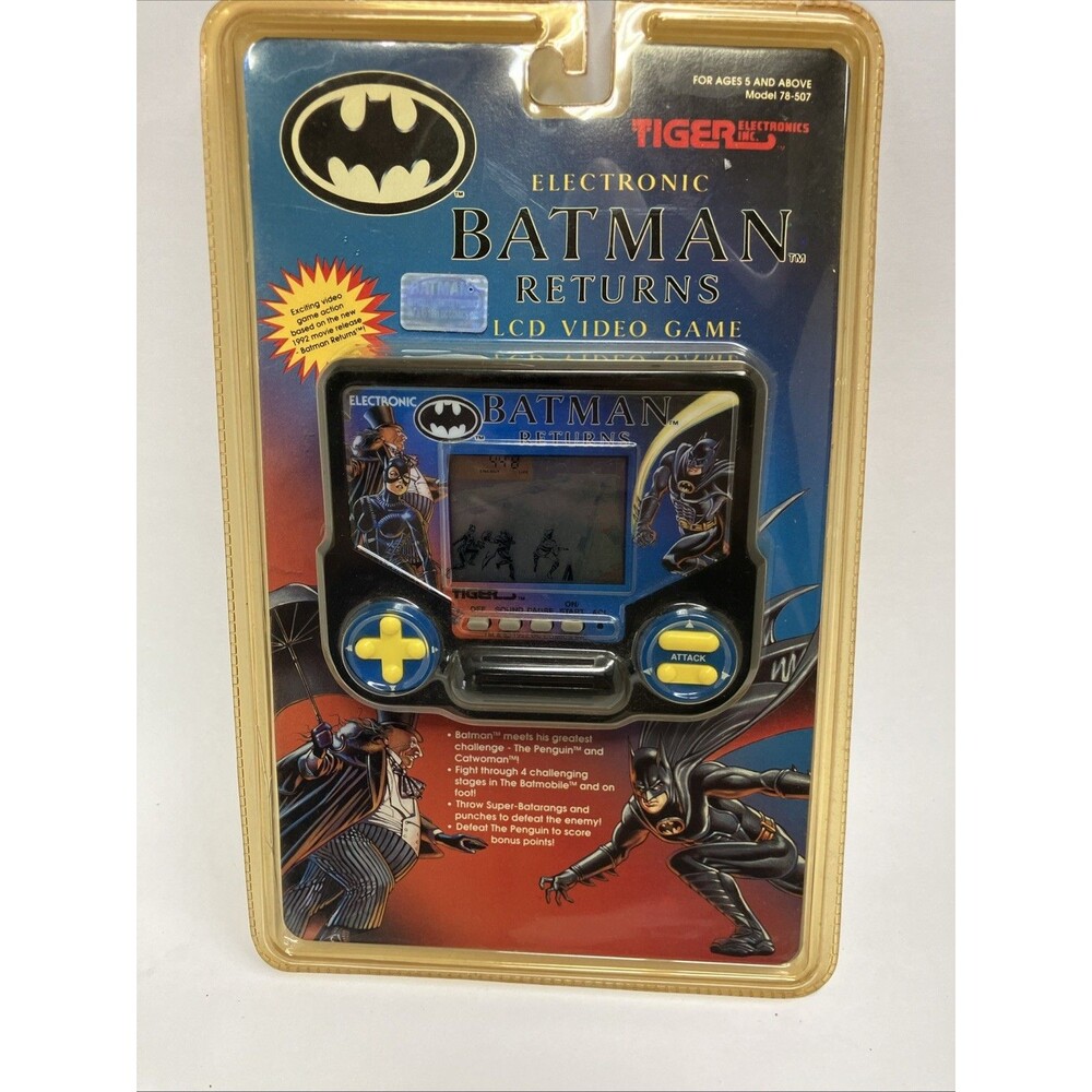 Vtg Tiger Electronics Batman Returns Handheld LCD Video Game Factory Sealed 1992